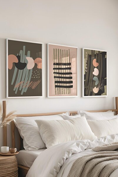 Postifull Set de picturi cu rame, 3 bucăți de rame albe și set de postere cu ...