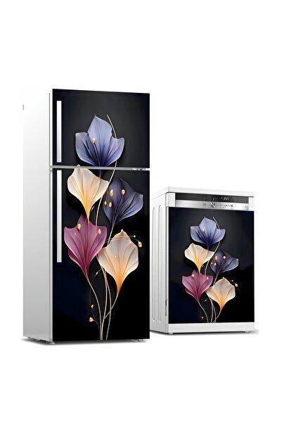 RENKLİ HOBBY Buzdolabı Ve Bulaşık Makinası Kapağı Kaplama Sticker - Kapak Fol...