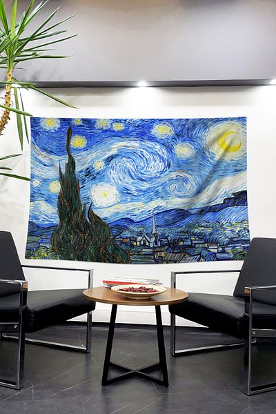 Dokumio Noaptea înstelată a lui Vincent Van Gogh de primă calitate! Fototapet Dansul înstelat al viselor