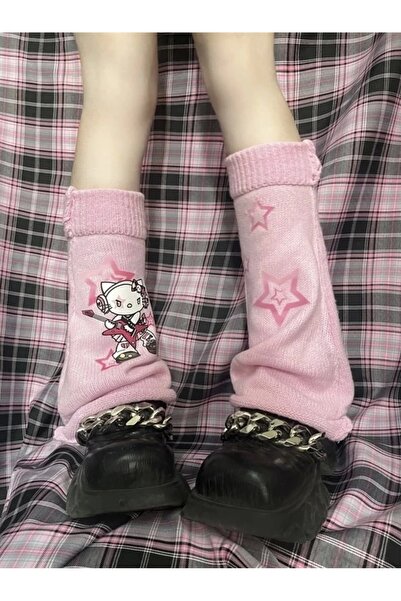 DarkellaStore Y2K Harajuku Lolita Hello Kitty Leggings roz
