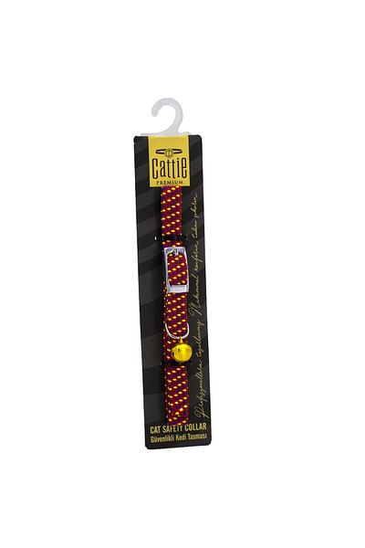 Angoravi Adjustable Elastic Cat Collar 1 cm X 30 cm Red