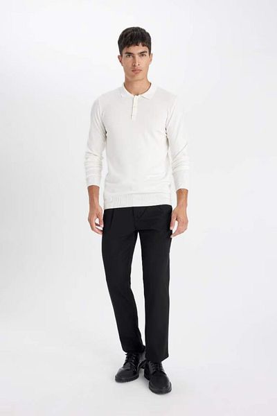 DeFacto Polo Neck Premium Soft Knitwear Sweater - Standard Fit D0454Ax24Au