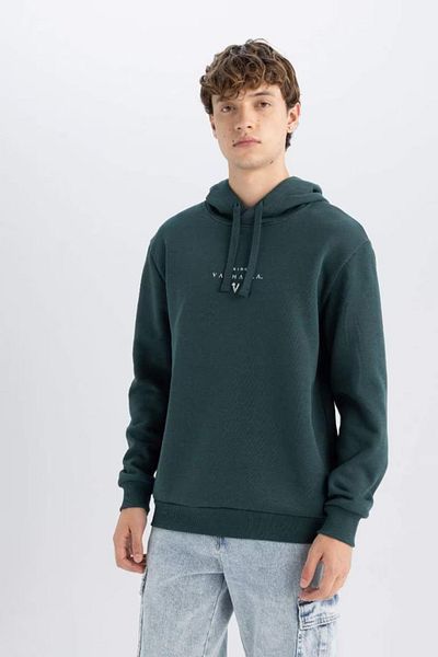 DeFacto Vikings Valhalla Printed Hooded Sweatshirt - Regular Fit 3151935