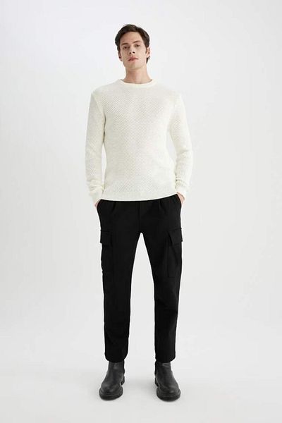 DeFacto Standard Fit Regular Cut Crew Neck Knitwear Sweater C0048Ax24Au