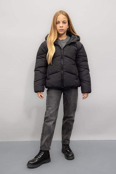 DeFacto Dívčí bunda Puffer - vodoodpudivá, větruvzdorná, kapuce, kapsa a zip C5389A824Au