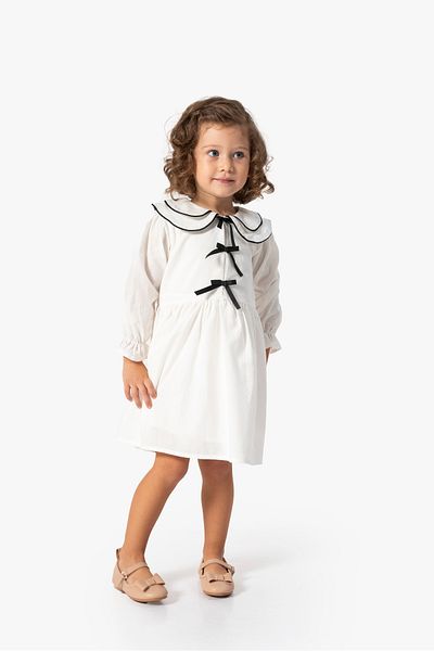 Baby Animals Baby Girl Dress Girls' Dress Birthday Party Wedding Dress Long Sleeve Lined Dress