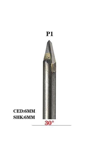 BGA Taş mermer gravür kesici Granit freze ucu CNC Karbür torna oyma freze 30 ...