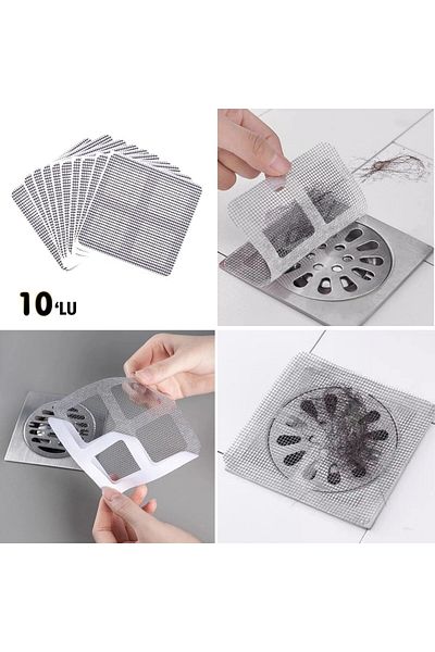 Smyrna Buffer ® 10-piece Bathroom and Kitchen Sink Odor and Pest Insect Prevention Drain Filter