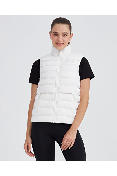 SKECHERS W Outerwear Padded Vest Kadın Beyaz Yelek S231239-100