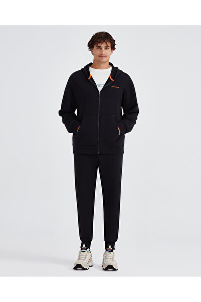 SKECHERS M Essential Full Zip Hoodie Sweatshirt Men's Black Zippered Tracksuit Top S232439-001