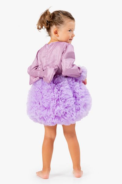 Baby Animals Baby Girl Dress Girls' Dress Birthday Party Wedding Tutu Tulle Long Sleeve Lined Dress