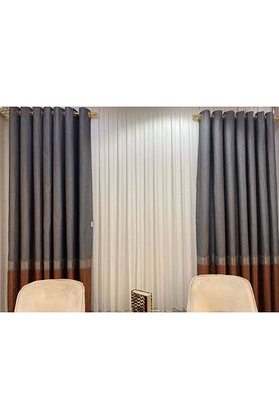 NİVEMESHOME Nivemeshome White Diamond Tulle Curtain 1/3 Tight Pleat