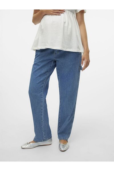 Mama Licious Umstandsjeans mit Dad Fit Umstands-Jeans