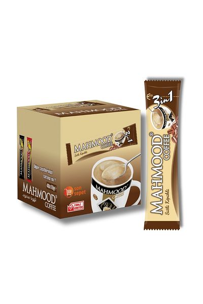 Mahmood 3 in 1 Milk Foam Instant Coffee 48 Pieces X 18 Gr (1 Box - 12 Pieces)