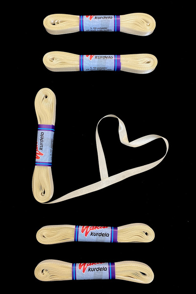 ZEYMERADE Κρεμ Σατέν Κορδέλα 10 μέτρων - Πακέτο προίκας 1 εκ., Κορδέλα διακόσμησης δώρου ειδικής περίστασης