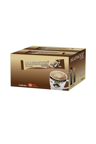 Mahmood 3 in 1 Milk Foam Instant Coffee 48 Pieces X 18 Gr (1 Box - 12 Pieces)