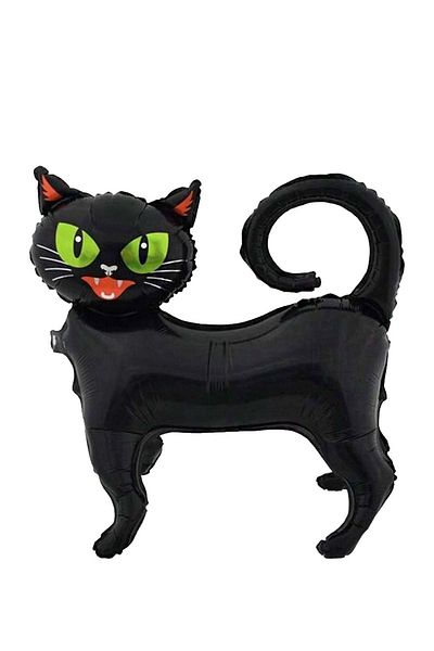 Atölye Mi Black Cat Halloween Balloon - Black Cat Footed Halloween Balloon