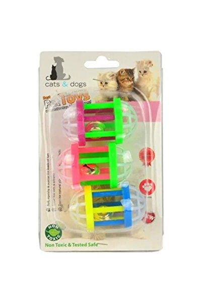 Flip Zm4-4324 Cat Play Ball Ellipse Rattle 3-Piece Set