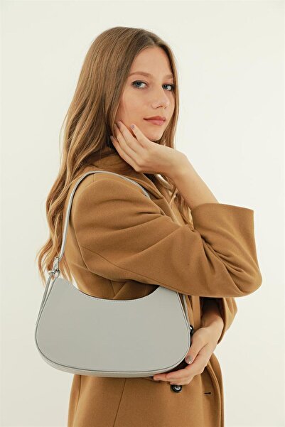 Madamra Gray Women's Baguette Bag