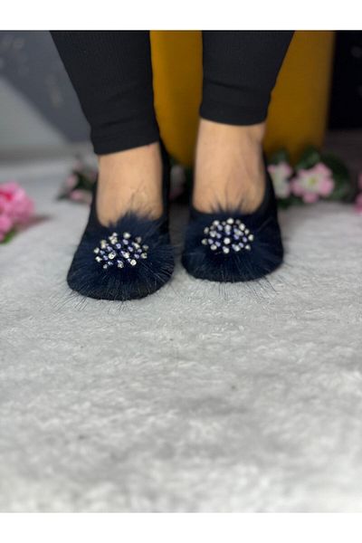 SiFu STYLE Κομψότητα και άνεση μαζί: Μαύρα Diamond Stone Home Ballerina Pisi Booties