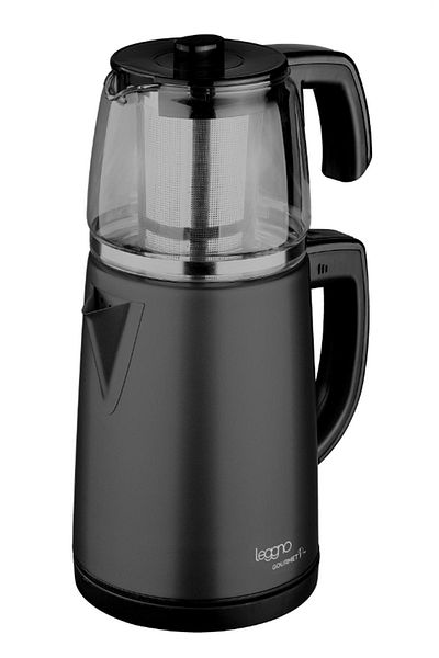 Leggno Le-Grm102Gtmbk Gourmet Pro - Black Tea Machine with Glass Teapot