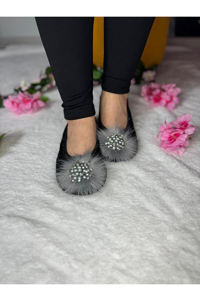 SiFu STYLE Eleganță și confort împreună: pantofi de balerină cu diamante negre
