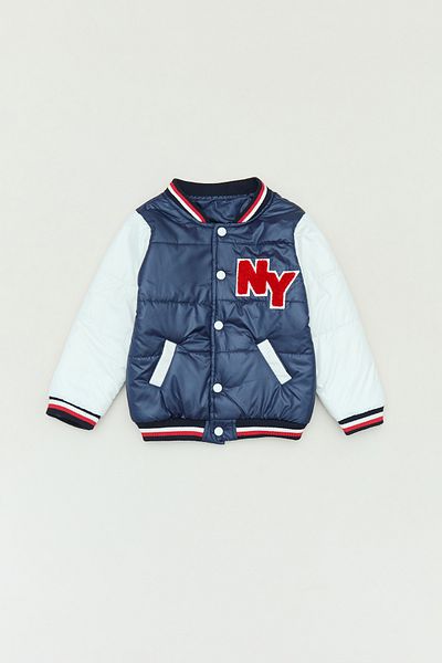 Fulla Moda Boy's Embroidered Snap Coat