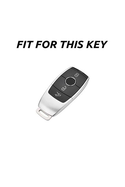 emii auto spare parts Mercedes B C E G Class C180 C200 W205 W213 E200 300 Compatible Key Case White Silver Luxury Model
