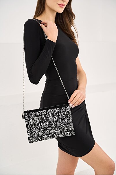 Madamra Dámská kabelka Drop Stone Clutch do ruky a přes rameno