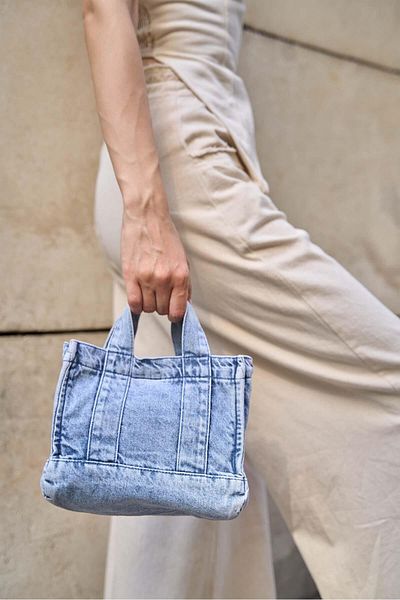 Madamra Női Crossbody jégkék vászontáska