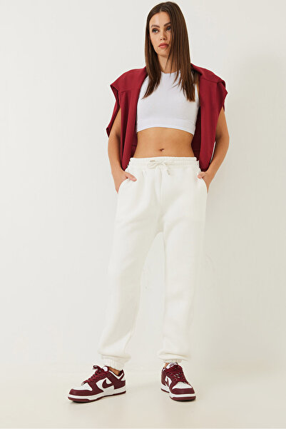 Bianco Lucci Dámské kapesní podrobné gumové tepláky Mbhs011 60601011