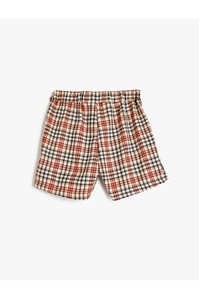 Koton Pleated Buckle Shorts Skirt