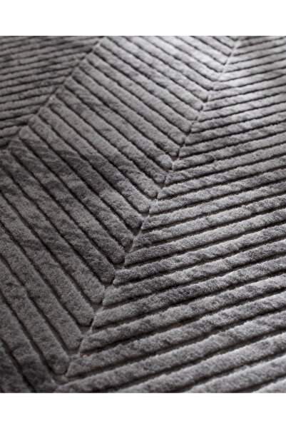 Madame Coco Eze Halı - Antrasit - 80x150 Cm