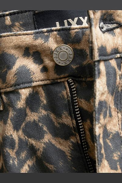 Jack & Jones Women's Comfortable Calip Leopard Print Trousers - Sarah