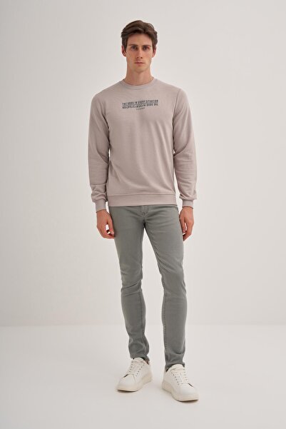 Cazador Чоловічий сірий світшот без капюшона - 3 нитки 5221