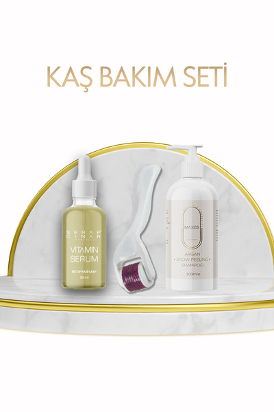 Serap Çınar Cosmetics 3'lü Profesyonel Kaş Bakım Seti Ev Kullanımına Uygun