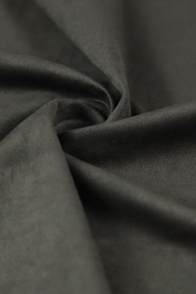 Kumaş Deposu Çelik Süet Siyah Örme Kumaş