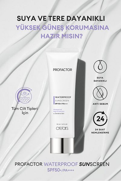Cre'ars Waterproof Weight-Free Sunscreen Cre'Ars Profactor Waterproof Sunscreen Spf50+/Pa++++