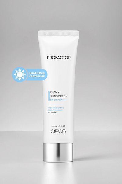 Cre'ars With Peptide Content - Intensive Moisturizing Sunscreen Cre'Ars Profactor Dewy Sunscreen Spf50+/Pa++++