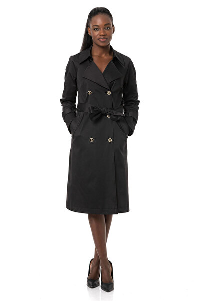 Icon İcon Kadın Siyah Trençkot 209 KB