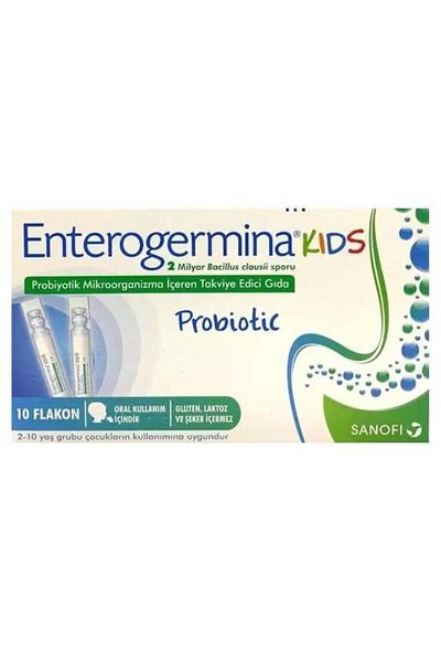 Enterogermina أطفال 5 مل × 10 قارورة بروبيوتيك 8699809706620