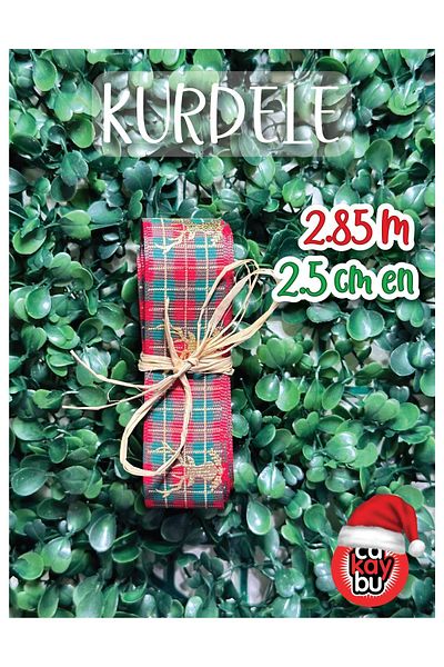 cakaybu New Year Ribbon Decoration Material ( 1st Class Gilded 2.85 m 2.5 cm width)