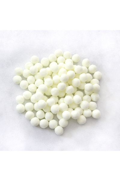 Bimotif Plush pom-pom, 2.2 cm 20 pieces of Off White