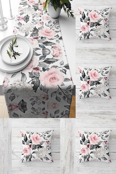 on the clouds Σετ 4 διακοσμητικών τριαντάφυλλων - Floral Geranium Table and Ranier Models