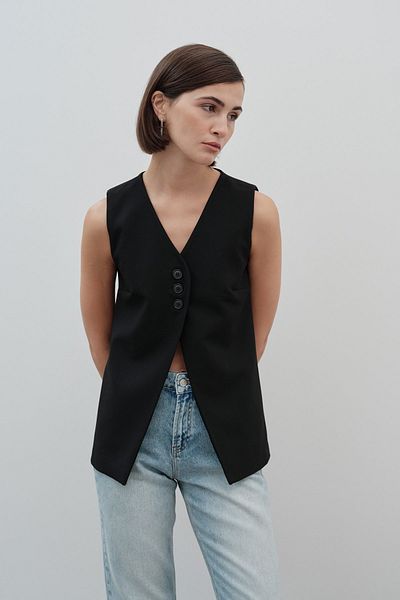 VATKALI Body-Fitting Buttoned Vest