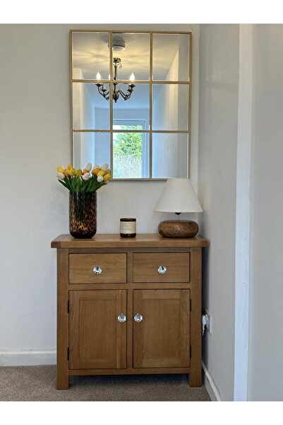 MKS Design 70x85 Bizoteli Dilimli Konsol Aynası / Asimetrik Ayna / Konsol Ayn...