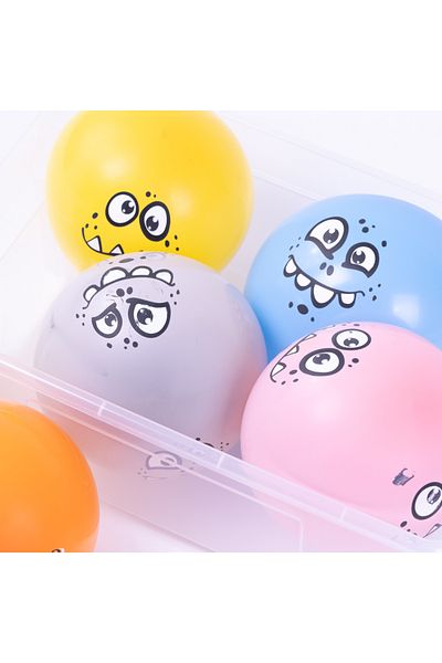 Bimotif Circumference Printed 10 Balloons, 1 Year Old Pink 10 Pieces