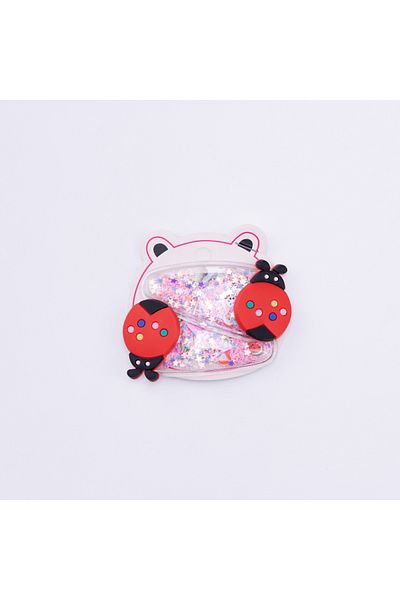 Bimotif Star glitter ladybug buckle, Mixed 2 pieces