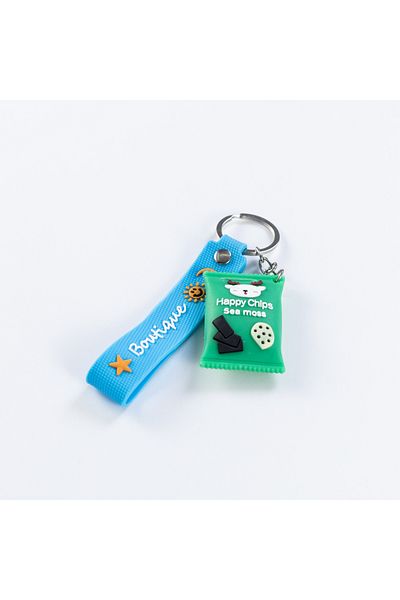 Bimotif Green Candy Silicone Keychain - Colorful