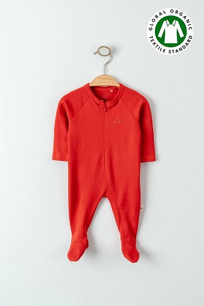 Minytrendy Girl Boy Organic Newborn Jumpsuit Baby Zippered Jumpsuit Set Hospital Release Baby Gift